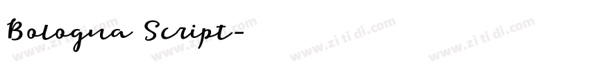 Bologna Script字体转换